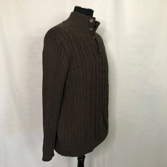 Tasso Elba Brown Sweater - Men’s L - Picture 2 of 6